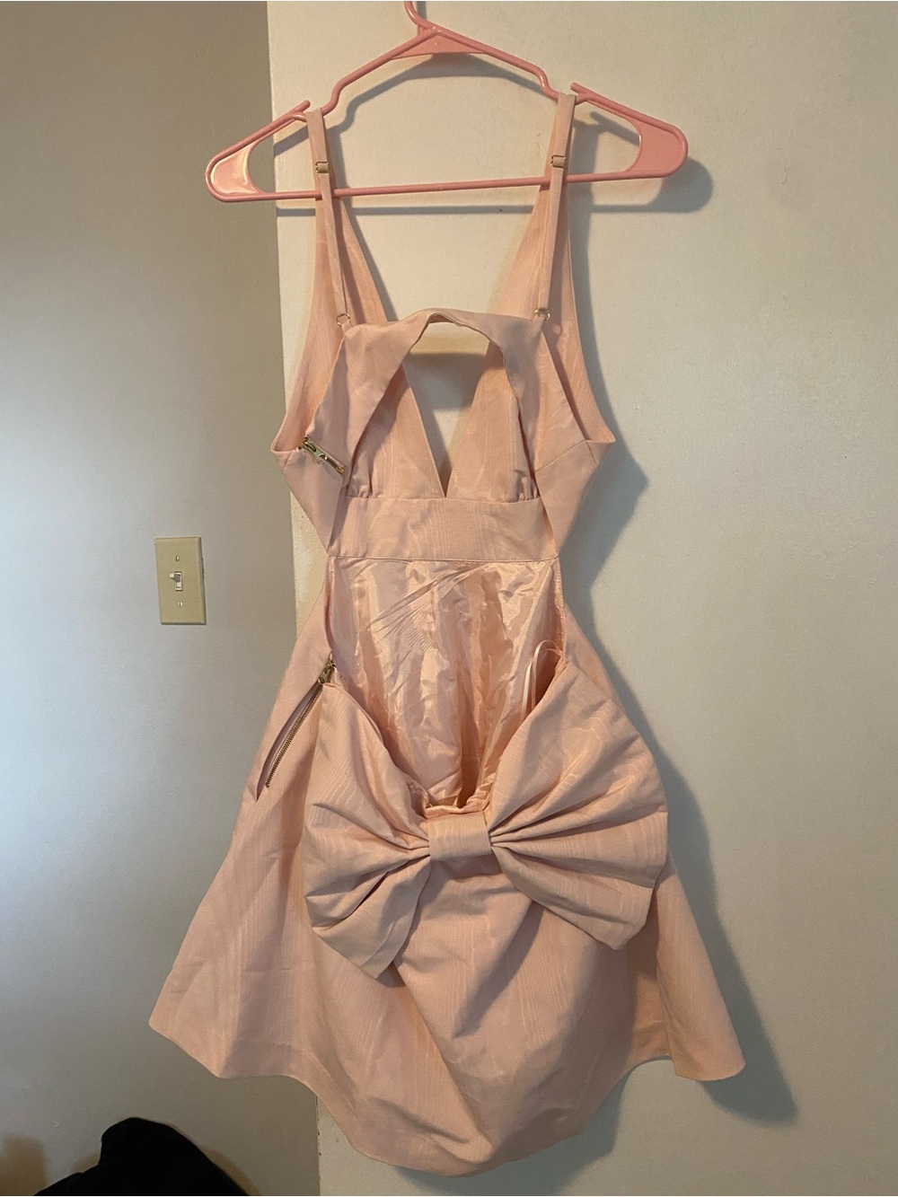 BRAND NEW WITH TAGS LOVESHACKFANCY Blush Pink Bow A-Line Dress